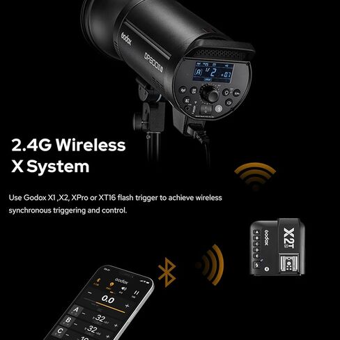 Godox DP400IIIV Studio Flash 400Ws, GN87 5600±200K 2.4G X System 1/2000-1/800s Bowens Mount, Strobe Flash Monolight for Portrait, Fashion, Wedding, Product Photography in Saudi Arabia