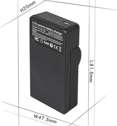 LCD USB Battery Charger for Canon VIXIA HF R50, HF R52, HF R500 HD Camcorder in Saudi Arabia