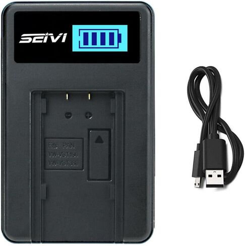 LCD USB Battery Charger for Panasonic HC-V500, HC-V510, HC-V520, HC-V550 Camcorder in Saudi Arabia