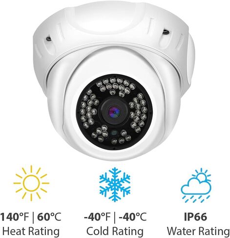 GW Security 5MP IP PoE Outdoor Indoor Microphone Dome Security Camera (GW5091IP) in Saudi Arabia