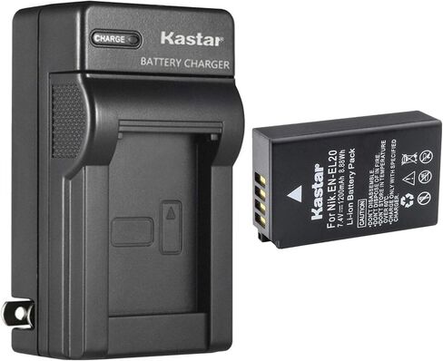 Kastar AC Wall Battery Charger Replacement for Nikon Blackmagic Pocket Cinema Camera, Coolpix P950, Nikon Coolpix P1000, Nikon Coolpix A, Nikon 1 AW1, Nikon 1 J1, Nikon 1 J2 Cameras in Saudi Arabia