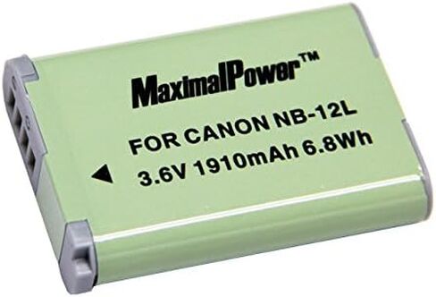 Maximalpower replacement battery for Canon NB-12L Canon Legria mini X, PowerShot N100,PowerShot G1 X Mark II Digital Camera in Saudi Arabia