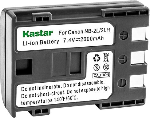 Kastar 2 Pack Replacement Battery for Canon E160814 Battery - Replacement NB-2LH Battery for Canon Camera & Video Camera in Saudi Arabia