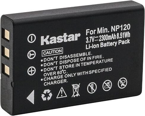 Kastar 1-Pack Battery Replacement for Toshiba NP-120, PX1657 Battery, Toshiba CAMILEO H30, CAMILEO X100, Minolta MN80NV, CONTAX Tvs Digital Cameras in Saudi Arabia