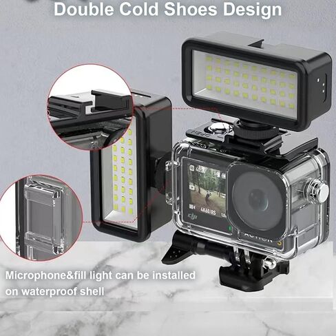 FitStill Waterproof Case for DJI Osmo Action 3 Camera, 40M/197FT Diving Housing Protective Shell Underwater Accessories Kit in Saudi Arabia