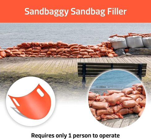 Sandbaggy Sandbag Filler - Made in USA | One Man Operation & Fills Sandbags 2X Faster Than Shovel (2 Fillers) in Kuwait