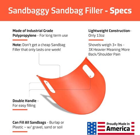 Sandbaggy Sandbag Filler - Made in USA | One Man Operation & Fills Sandbags 2X Faster Than Shovel (2 Fillers) in Kuwait