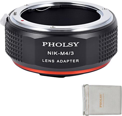PHOLSY Lens Mount Adapter Compatible with Canon EF Lens to MFT M4/3 Camera | Manual Mount Converter Compatible with Canon EF to Micro Four Thirds, Canon EF to M4/3, EF to MFT in Saudi Arabia