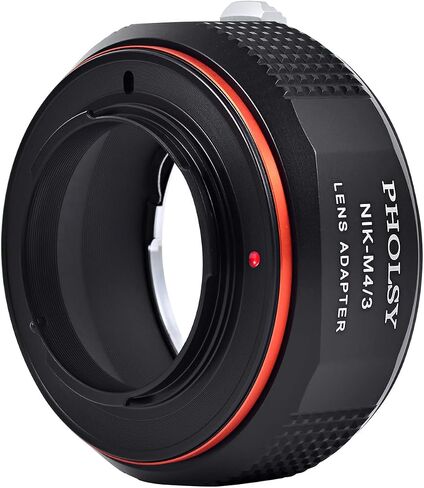 PHOLSY Lens Mount Adapter Compatible with Canon EF Lens to MFT M4/3 Camera | Manual Mount Converter Compatible with Canon EF to Micro Four Thirds, Canon EF to M4/3, EF to MFT in Saudi Arabia