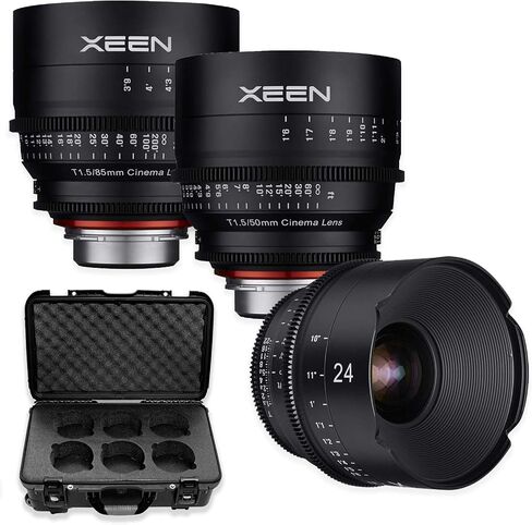 Xeen 24mm, 50mm, 85mm T/1.5 Professional Cinema Series Lens Bundle for Canon Mount Cameras by Rokinon in Saudi Arabia