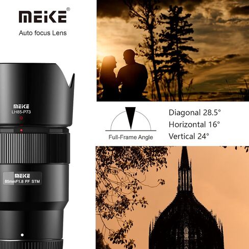 Meike 85mm F1.8 Auto Focus Medium Telephoto STM Stepping Motor Full Frame Portrait Lens Compatible with Nikon Z Mount Cameras Z50, Z5, Z6, Z7, Z6II, Z7II, Z9, Z30, Z fc in Saudi Arabia
