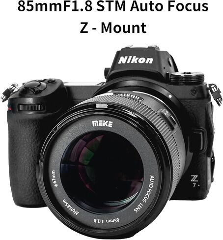 Meike 85mm F1.8 Auto Focus Medium Telephoto STM Stepping Motor Full Frame Portrait Lens Compatible with Nikon Z Mount Cameras Z50, Z5, Z6, Z7, Z6II, Z7II, Z9, Z30, Z fc in Saudi Arabia