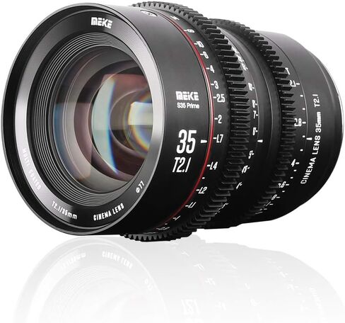ميك عدسة سينما T2.1 سوبر 35 برايم بتركيز يدوي 35 ملم لكاميرا EF-Mount Cine متوافقة مع C200 C300 II وريد كومودو وBMPCC 6K وZ CAM E2-S6 وBMPCC6K برو in Saudi Arabia