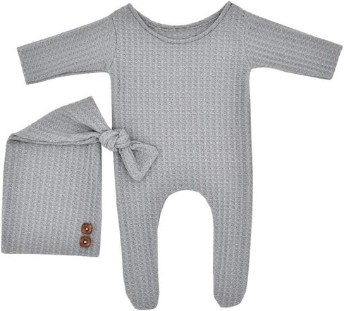 Newborn Photoshoot Outfits Props - 2 Pack Baby Boy Girl Photo Props in Saudi Arabia