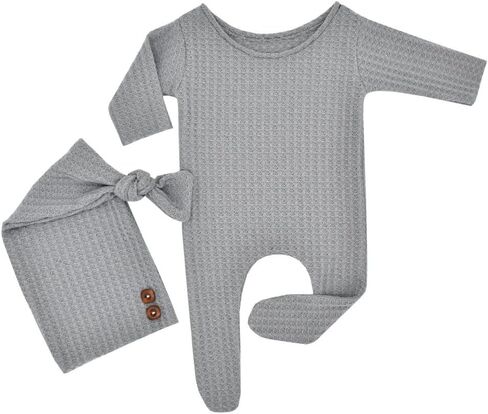 Newborn Photoshoot Outfits Props - 2 Pack Baby Boy Girl Photo Props in Saudi Arabia