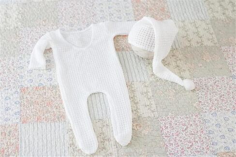 Newborn Photoshoot Outfits Props - 2 Pack Baby Boy Girl Photo Props in Kuwait
