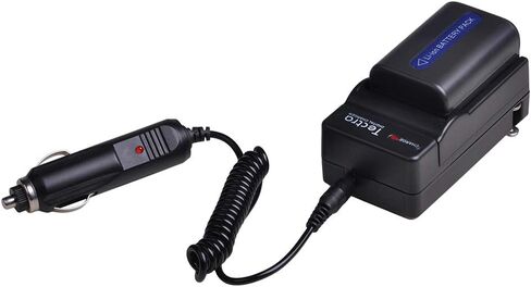 Tectra 2 Pack NP-FM50 Battery and Charger Kit for Sony NP-FM30 NP-FM51 NP-QM50 NP-QM51 NP-FM55H and HDR-HC1 TRV280 TRV350 TRV250 TRV19 TRV22 DVD101 DVD201 Camcorder in Saudi Arabia