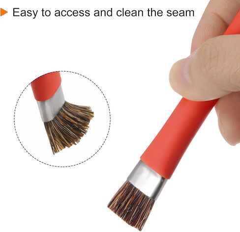 فرشاة تنظيف HARFINGTON مزدوجة الرأس للهاتف الأم IC بشعيرات 12 × 15 مم، منظف فرشاة ESD مضاد للكهرباء الساكنة لهاتف الكمبيوتر، طول 148 مم، أحمر in Kuwait