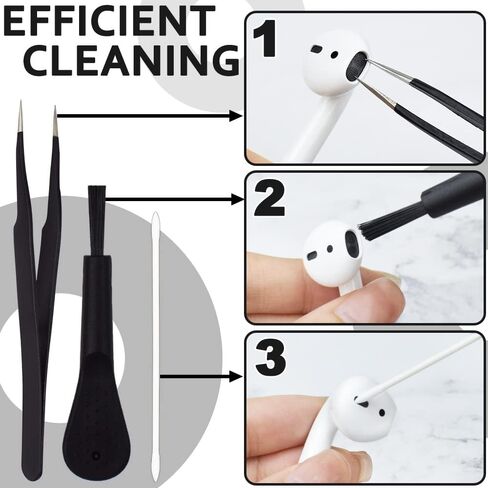 169 قطعة من NAYZWOK لمجموعة أدوات تنظيف Airpod، ومجموعة تنظيف iPhone لمنفذ الشحن، ومجموعة تنظيف سماعات الأذن لأجهزة Airpod Pro، وسماعات الأذن، وGalaxy Buds، ومنظف سماعات iPhone، ومعجون تنظيف سماعات الأذن، وهدايا للنساء in Kuwait