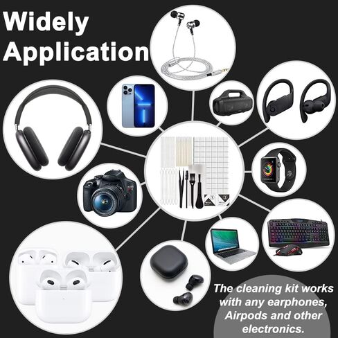 169 قطعة من NAYZWOK لمجموعة أدوات تنظيف Airpod، ومجموعة تنظيف iPhone لمنفذ الشحن، ومجموعة تنظيف سماعات الأذن لأجهزة Airpod Pro، وسماعات الأذن، وGalaxy Buds، ومنظف سماعات iPhone، ومعجون تنظيف سماعات الأذن، وهدايا للنساء in Kuwait