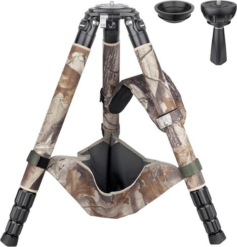 Carbon Fiber Tripod-LT364C-Small Size RT90C Professional Heavy Duty Tripods Stable Compact Stand with 75mm Bowl Adapter for Video Camera Bird Photography DSLR 36mm Tube 77.2lb/35kg Load, No Mid-column in Saudi Arabia