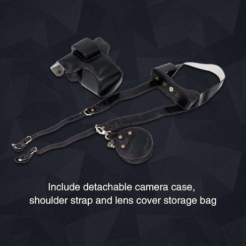 حافظة كاميرا Rieibi Z fc Zfc، حافظة جلدية من البولي يوريثان مع حزام لكاميرا Nikon Z fc Zfc 28mm f/2.8 SE، عدسة 16-50mm f/3.5-6.3 in Kuwait