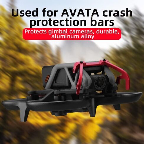 Drone Gimbal Bumper Protection Bar For dji avata, Aluminum Alloy Camera Guard Bracket Protector,Drone Accessories (Black) in Kuwait