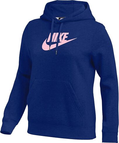 سترة بقلنسوة للنساء من Nike، سويت شيرت بقلنسوة مزيج من القطن/الرايون in Kuwait