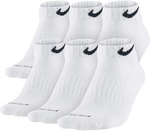 جوارب Nike Dri-FIT منخفضة القطع أبيض/أسود مقاس كبير in Kuwait