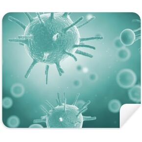 Creature Cell Picture Microscope Pattern Cleaning Cloth Screen Cleaner 2pcs Suede Fabric in Kuwait