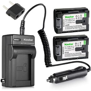 Kastar Battery (2-Pack) and Charger for JVC BN-VG107U, BN-VG108U, BN-VG114U, BN-VG121U, BN-VG138U, BN-VG107US, BN-VG108US, BN-VG114US, BN-VG121US, BN-VG138US Li-ion Rechargeable Battery Pack in Saudi Arabia