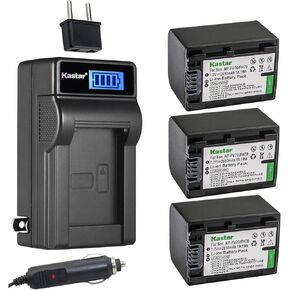 Kastar 2-Pack NP-FV70 Battery and LCD AC Charger Compatible with Sony NP-FV30, NP-FV50, NP-FV70, NP-FV90, NP-FV100 Battery Camera, Andoer HDV-201LM, HDR-AE8 4K WiFi Full HD 1080p 60fps Digital Camera in Saudi Arabia