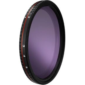 Freewell 58mm Threaded Hard Stop Variable ND Filter All Day 2 to 5 Stop & 6 to 9 Stop - 2Pack