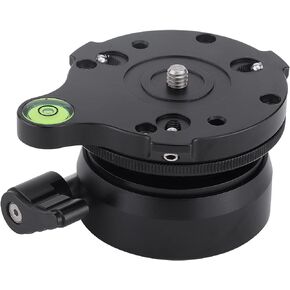 قاعدة تسوية حامل ثلاثي القوائم UPQRSG، لوحة ضبط مستوي من سبائك الألومنيوم مع فتحة لولبية 1/4 بوصة 3/8 بوصة، لوحة ضبط مستوى قاعدة حامل ثلاثي DY‑60N لكاميرا DSLR in Kuwait