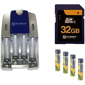 Accessory Kit Compatible with Synergy Digital, Works with Canon FV 500 Digital Camera Includes: SDNB2LH Battery, SDM-118 Charger in Saudi Arabia