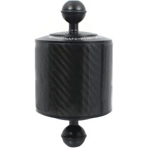 5/8/10 Inch Carbon Fiber Float Buoyancy Aquatic Arm 1" Dual Ball 80mm Underwater Diving Camera Tray (8 Inch-619g Float) in Kuwait