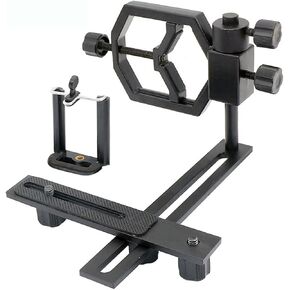 BEEYNG Lab Microscope Accessories Digital Camera Cell Phone Bracket Support Holder Metal Mount Spotting Scopes Telescope Microscope Monocular Adapter in Kuwait