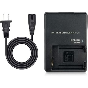 Camulti MH-24 Battery Charger Fast Charging for Nikon EN-EL14 Battery P7100 P7000 D3100 D5200 D5100 Camera in Kuwait