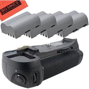 Battery Grip Kit for Nikon D300, D300S, D700 Digital SLR Camera Includes Qty 4 Replacement EN-EL3e Batteries + Vertical Battery Grip in Saudi Arabia