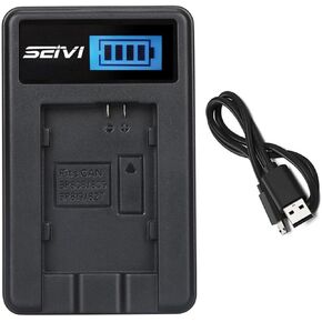 LCD USB Battery Charger for Canon VIXIA HF G50, HF G60, HF G70 4K Camcorder in Saudi Arabia