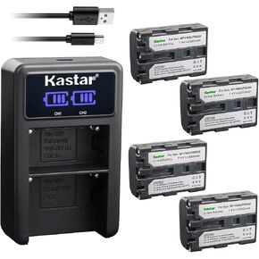 شاحن بطارية USB Kastar NP-FM50/FM55LED2 متوافق مع كاميرا Sony DCR-TRV16 DCR-TRV17 DCR-TRV18 DCR-TRV19 DCR-TRV20 DCR-TRV22 DCR-TRV23 DCR-TRV24 DCR-TRV25 DCR-TRV30 DCR-TRV33 in Kuwait