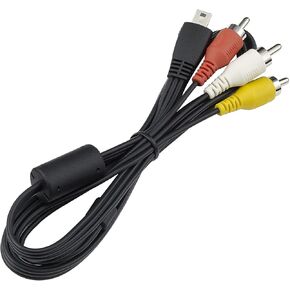 Replacement AVC-DC400ST Stereo AV Cable Compatible with Digital SLR Cameras EOS-7D 5D 1D 60D 600D 550D T3i T4i S100 SD4500 320HS 500HS 520HS SX230HS SX260HS and More (3.9ft) in Kuwait