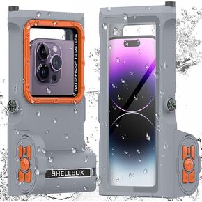 Large Waterproof Phone Pouch, 2 Pack [Up to 10.5"] IP68 Waterproof Phone Case Bag Compatible with iPhone 13 Pro Max/12/11/XR/X,Galaxy S22/S21,Note 20.Pixel/OnePlus,for Vacation Swimming