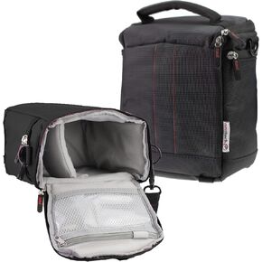 Navitech Black Water Resistant Protective Portable Handheld Binocular Case and Travel Bag Compatible with The Canon 18x50 is All Weather in Saudi Arabia