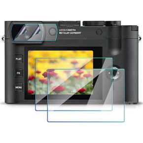 Q2 Screen Protector Compatible for Leica Q2 Camera (2 Glass LCD Screen+2 TPU Viewfinder), WH1916 Tempered Glass Anti-Scrach Anti-Bubble Anti-Dust, Transparent (2x Leica Q2 ab) in Saudi Arabia
