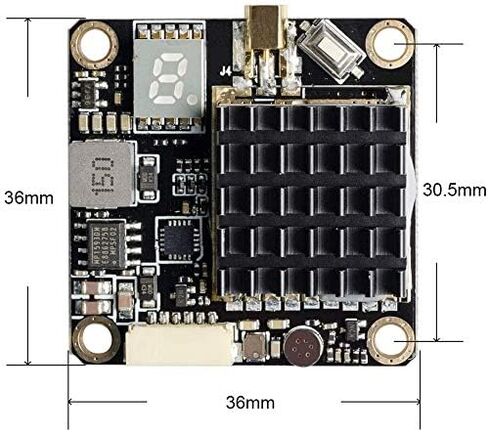 5.8GHz FPV VTX PIT/250/500/1000/2000mW Long Range Switchable Transmitter Support OSD Configuration Using Smart Audio and Microphone with MMCX, FC Uart for Racing Drone RC Drones Quadcopter RC Car in Saudi Arabia