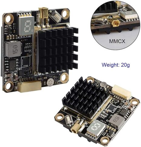 5.8GHz FPV VTX PIT/250/500/1000/2000mW Long Range Switchable Transmitter Support OSD Configuration Using Smart Audio and Microphone with MMCX, FC Uart for Racing Drone RC Drones Quadcopter RC Car in Saudi Arabia