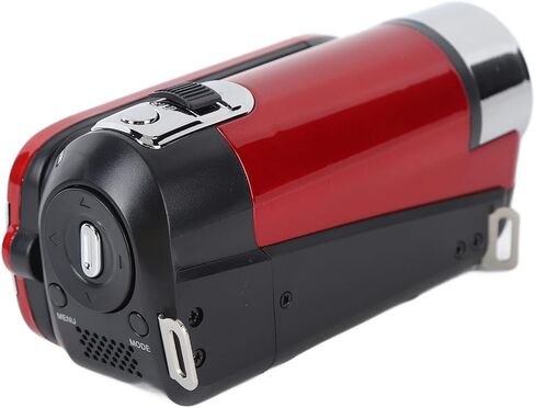 Video Camera Camcorder, 1080P 16MP DV Camera Vlogging Recorder, 2.7in TFT 270 Degree Rotatable 16X Zoom Digital Camera for Teens Students Boys Girls Gift (Red) in Saudi Arabia