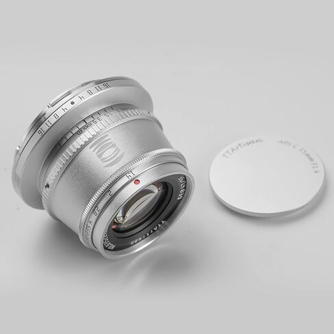 عدسة التركيز اليدوي TTArtisan 35 مم F1. 4 APS-C متوافقة مع L Mount Camera Leica T وTL وTL2 وCL وسيجما FP (فضي) in Kuwait