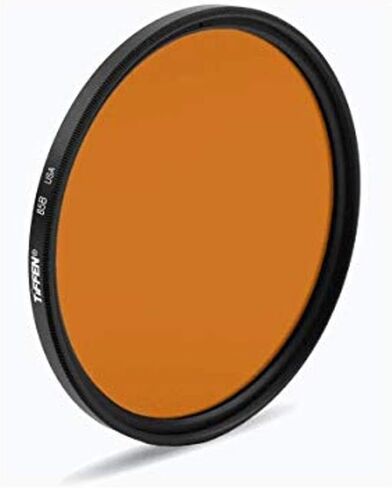 Tiffen 5585B 55mm 85B Camera Lens Filter | 55mm 85B glass filter with single coating for color conversion, contrast enhancement and light correction in Saudi Arabia